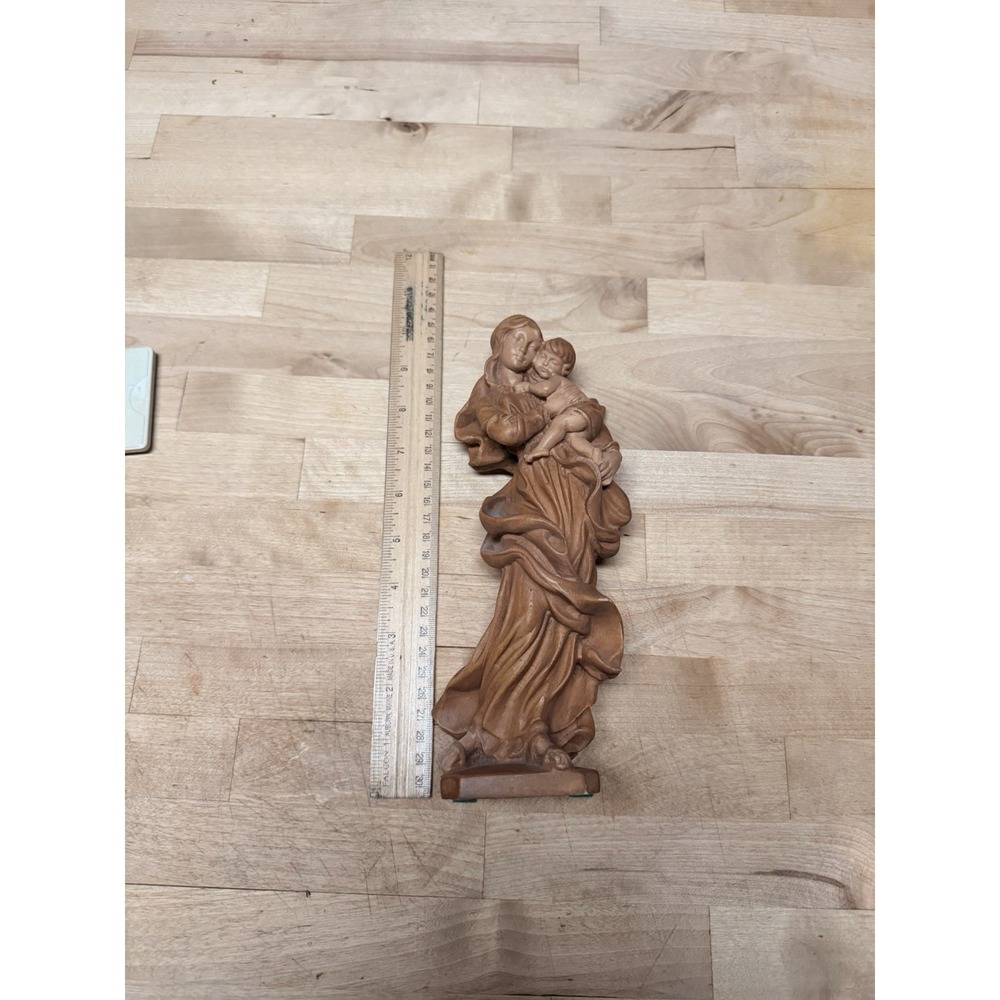 Madonna and Child Statue. Village Gifts Exclusive. Resin 9 5/8 Inches Tall.